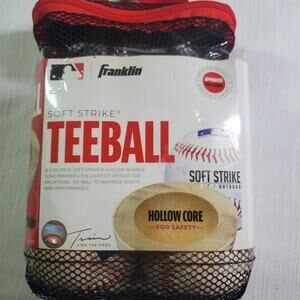 FRANKLIN Sports Soft-Strike--Tee-Ball Baseballs--4-Pack-
